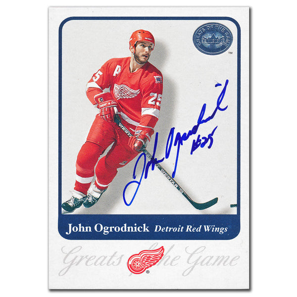 2001-02 Fleer Greats of the Game John Ogrodnick Autographed Card #46