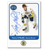 2001-02 Fleer Greats of the Game Terry O'Reilly Autographed Card #80