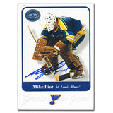 2001-02 Fleer Greats of the Game Mike Liut Autographed Card #83
