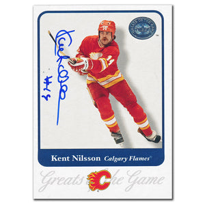 2001-02 Fleer Greats of the Game Kent Nilsson Autographed Card #89