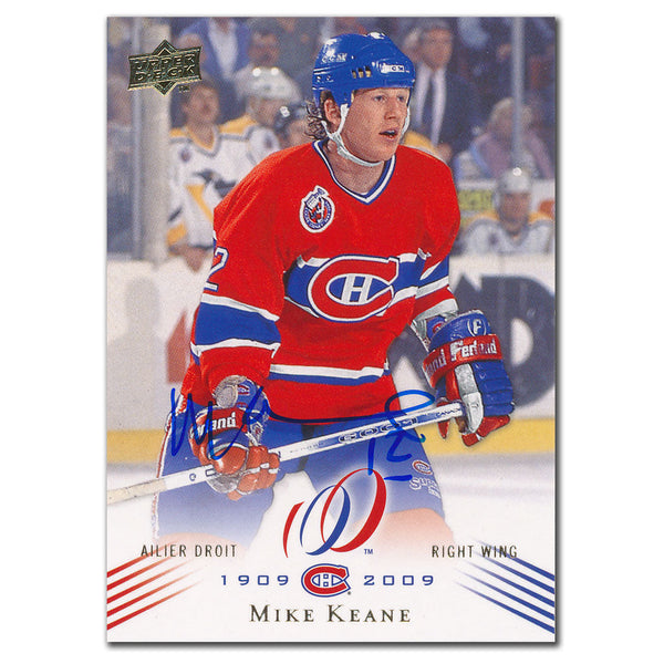 2008-09 Upper Deck Montreal Canadiens Centennial Mike Keane Autographed Card #111